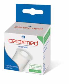 CEROTTO ADESIVO IN ROCCHETTO CEROXMED IN SETA AERATO IPOALLERGENICO BIANCO 500X5 CM 1 PEZZO - farmacia187.it