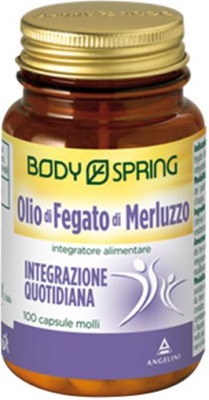 BODY SPRING OLIO MERLUZZO 100 CAPSULE - farmacia187.it
