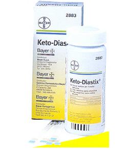 STRISCE MISURAZIONE GLICOSURIA E CHETONURIA KETODIASTIX 50 PEZZI - farmacia187.it