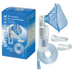 KIT COMPLETO PRONTEX RAPID MASK PER AEROSOLTERAPIA CON AMPOLLA PLASTICA +MASCHERA PER ADULTI +TUBO PRESSIONE +ACCESSORIO NASALE +BOCCHERUOLA - farmacia187.it