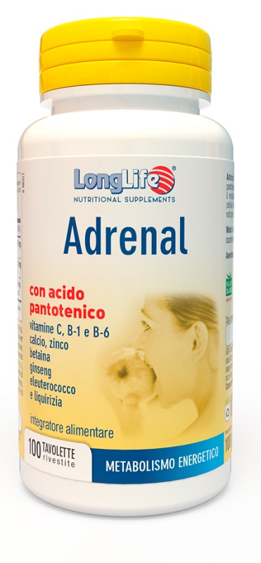 LONGLIFE ADRENAL 100 TAVOLETTE MASTICABILI RIVESTITE - farmacia187.it