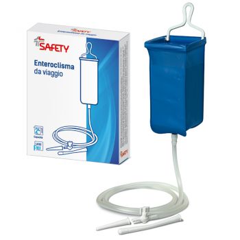 ENTEROCLISMA DA VIAGGIO KLISTER IN GOMMA CON CANNULA ANALE EVAGINALE 2 LITRI - farmacia187.it