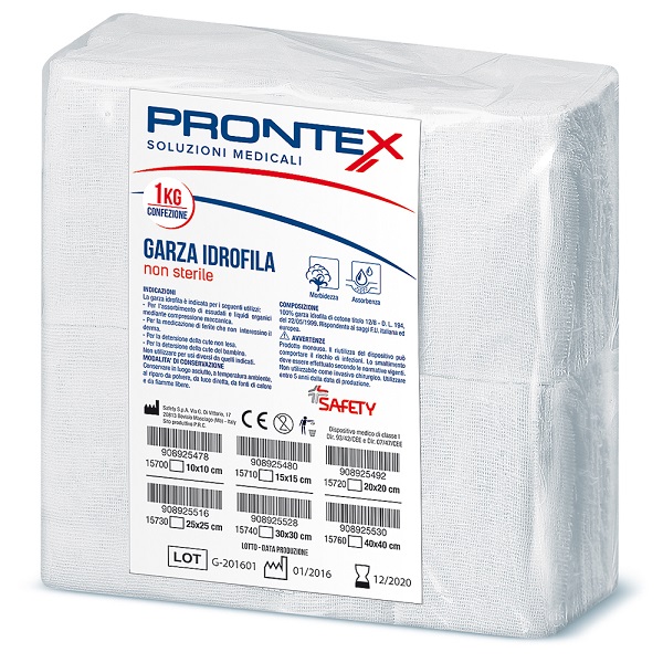 PRONTEX GARZA 10X10CM 1KG - farmacia187.it
