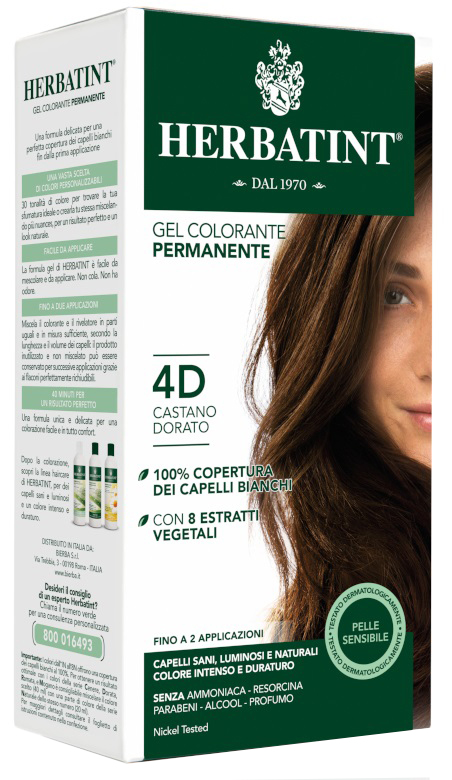 HERBATINT 4D CASTANO DORATO 150 ML - farmacia187.it