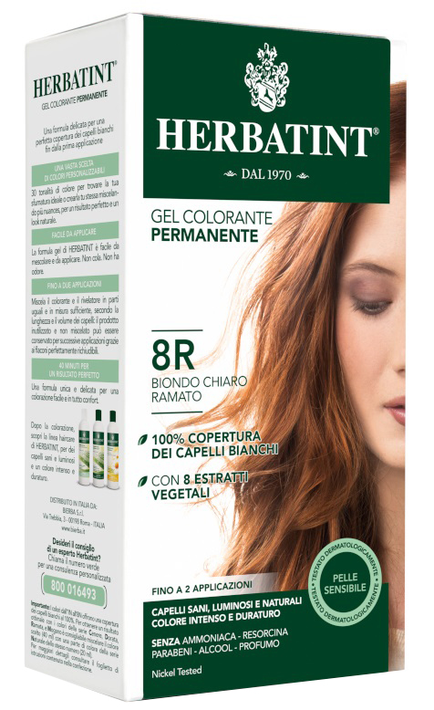 HERBATINT 8R BIONDO CHIARO RAMATO 150 ML - farmacia187.it