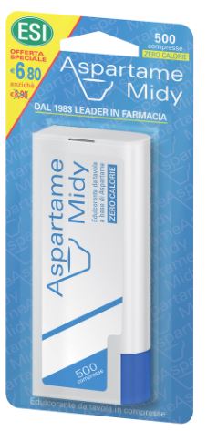 ESI ASPARTAME MIDY 500 COMPRESSE CON DISPENSER - farmacia187.it