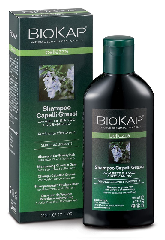 BIOKAP BELLEZZA SHAMPOO CAPELLI GRASSI 200 ML BIOSLINE - farmacia187.it