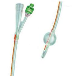 CATETERE FOLEY IN SILICONE TRASPARENTE A 2 VIE CON PALLONCINO 5-10ML DIAMETRO CH18 6,00MM LUNGHEZZA 40CM - farmacia187.it