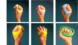 MANUS ABILIS ACCESSORIO PER LA RIABILITAZIONE DELLA MANO. RESISTENZA ALL'URTO DEL MATERIALE BASSA, DUREZZA MEDIA, COLORE AZZURRO - farmacia187.it