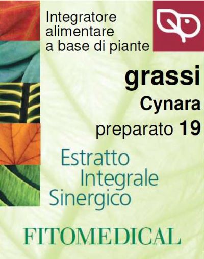 CYNARA GRASSI ESTRATTO INTEGRALE SINERGICO 60 ML PREPARATO 19 - farmacia187.it