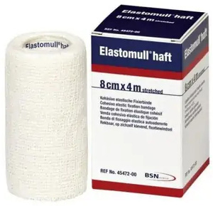 BENDA ELASTICA AUTOADESIVA ELASTOMULL HAFT BLU 8X400 CM - farmacia187.it