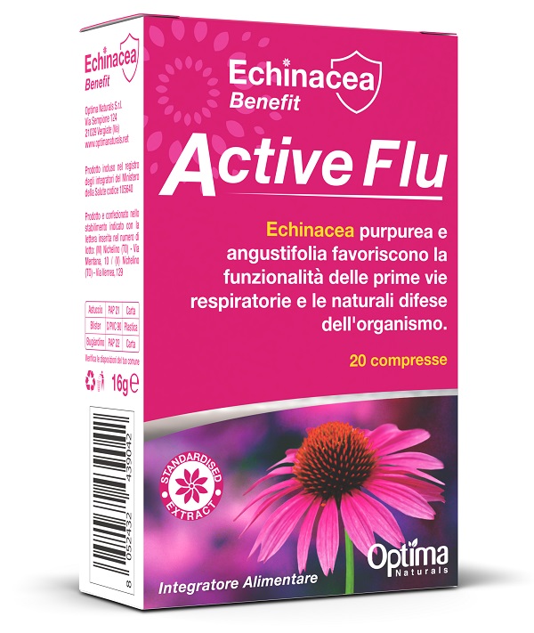 ECHINACEA BENEFIT ACTIVE FLU 20 COMPRESSE DA 800 MG - farmacia187.it