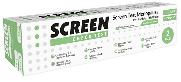 SCREEN TEST RAPIDO FSH/MENOPAUSA URINA 2 PEZZI - farmacia187.it
