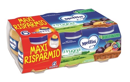 MELLIN OMOGENEIZZATO PRUGNA MELA 100 G 6 PEZZI - farmacia187.it