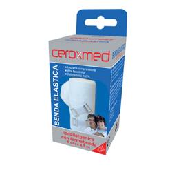 BENDA ELASTICA CEROXMED 10X450 CM CON GANCIO 1 PEZZO - farmacia187.it
