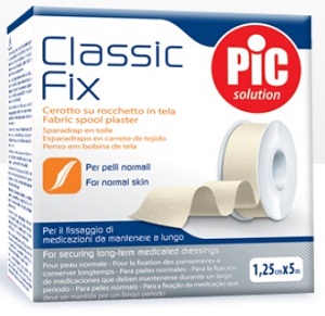 CEROTTO IN ROCCHETTO CLASSIC FIX WHITE 1,25X500 CM FUSTELLA - farmacia187.it