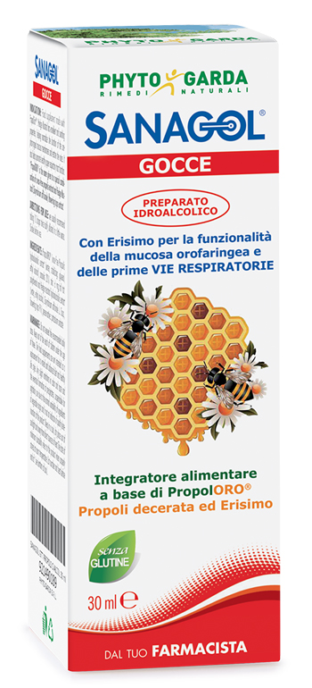 SANAGOL GOCCE PROPOLI ESTRATTO IDROALCOLICO 30 ML - farmacia187.it