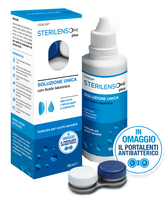 SOLUZIONE UNICA STERILENS ONE PLUS CON ACIDO IALURONICO 380 ML - farmacia187.it