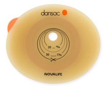PLACCA PER COLO ILEO ED UROSTOMIA DANSAC NOVALIFE2 70MM RITAAGLIABILE 10-62 - farmacia187.it