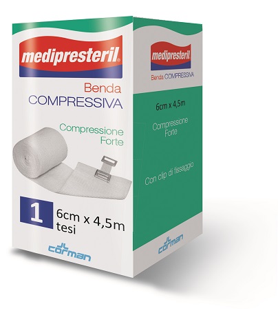 BENDA MEDIPRESTERIL COMPRESSIONE FORTE M4,5X6CM TESI - farmacia187.it