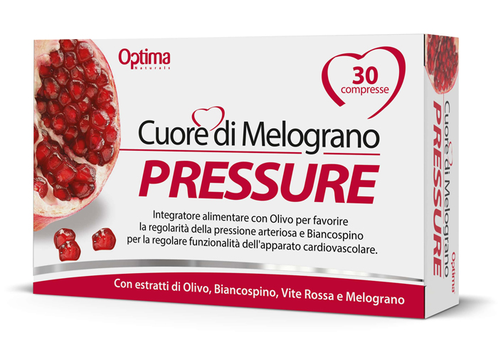 CUORE DI MELOGRANO PRESSURE 30 COMPRESSE 1 G - farmacia187.it