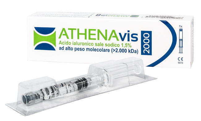 SIRINGA INTRA-ARTICOLARE ATHENAVIS 2000 ACIDO IALURONICO 1,5% 30 MG 2 ML 3 PEZZI - farmacia187.it