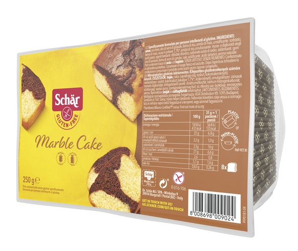 SCHAR MARBLE CAKE SENZA LATTOSIO 250 G - farmacia187.it