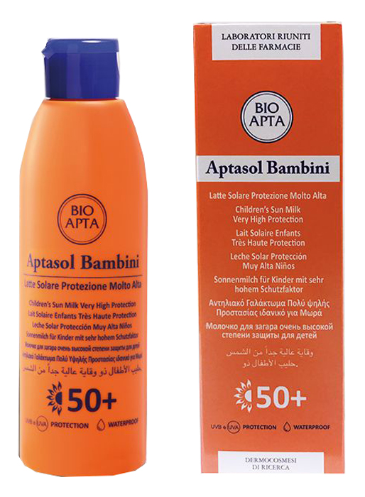 APTASOL LATTE BAMBINI PROTEZIONE MOLTO ALTA 125 ML - farmacia187.it