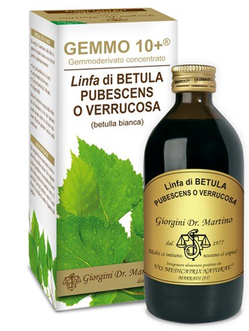GEMMO 10+ BETULLA B LINFA 200 ML LIQUIDO ANALCOLICO - farmacia187.it