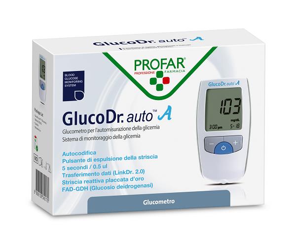 GLUCO DR AUTO APPARECCHIO GLICEMIA PROFAR - farmacia187.it