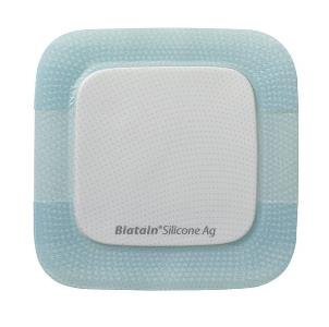 MEDICAZIONE BIATAIN IN SCHIUMA DI POLIURETANO A RILASCIO DI ARGENTO CON BORDO ADESIVO IN SILICONE 12,5X12,5 CM 5 PEZZI - farmacia187.it