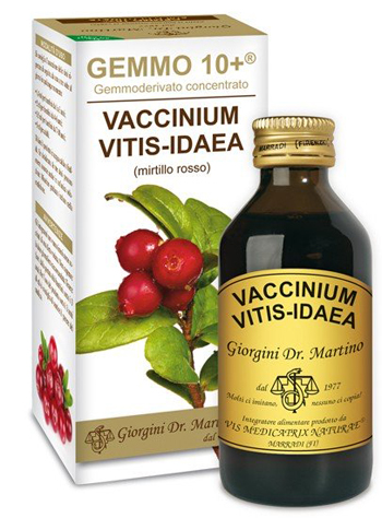 GEMMO 10+ MIRTILLO ROSSO LIQUIDO ANALCOLICO 100 ML - farmacia187.it