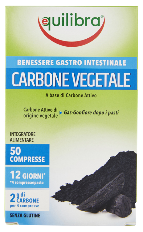 CARBONE VEGETALE 50 COMPRESSE - farmacia187.it