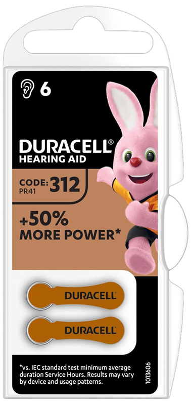 DURACELL EASY TAB 312 MARRONE BATTERIA PER APPARECCHIO ACUSTICO - farmacia187.it