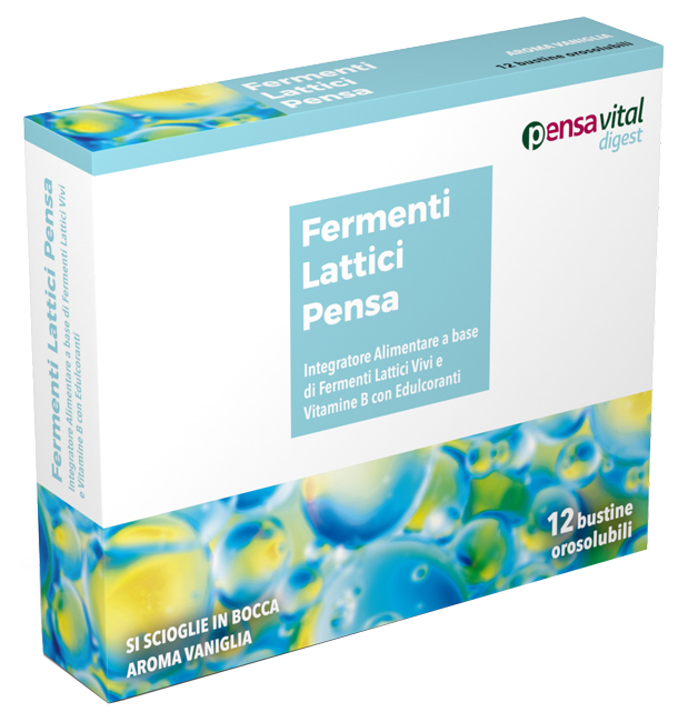 FERMENTI LATTICI VIVI E VITAMINE B 12 VANIGLIA BUSTINE OROSOLUBILI - farmacia187.it