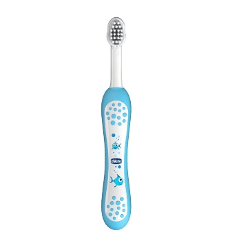 CHICCO SPAZZOLINO PRIMI DENTI DA LATTE AZZURRO 6-36 MESI - farmacia187.it