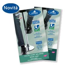 CALZA UOMO MELANGE 70 DENARI TAGLIA MEDIAJEANS CHIARO - farmacia187.it