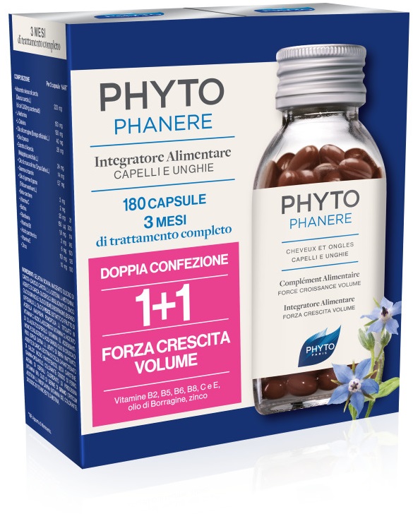 PHYTO PARIS PHYTOPHANERE INTEGRATORE ALIMENTARE CAPELLI/UNGHIE 90+90 CAPSULE - farmacia187.it