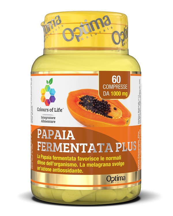 COLOURS OF LIFE FERMENTA PAPAIA PLUS 60 COMPRESSE 1000 MG - farmacia187.it