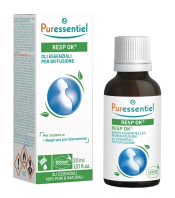 MISCELA RESP OK OLI ESSENZIALI PER DIFFUSIONE 30 ML PURESSENTIEL ECOCERT - farmacia187.it