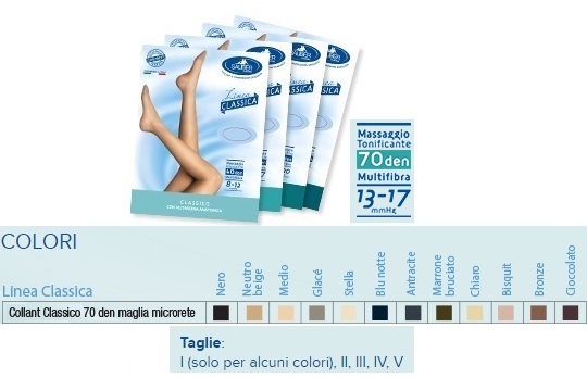 SAUBER COLLANT 70 DENARI MAGLIA MICRORETE BRONZE 5 LINEA CLASSICA - farmacia187.it