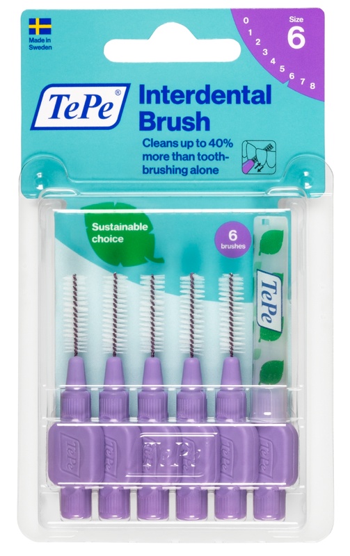 TEPE SCOVOLINO VIOLA 1,1MM 6 PEZZI - farmacia187.it