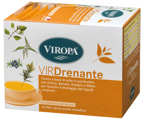 VIROPA DRENANTE TISANA 15 BUSTINE - farmacia187.it