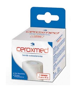 BENDA ELASTICA AUTOADERENTE CEROXMED 4 X 400 CM 1 PEZZO - farmacia187.it