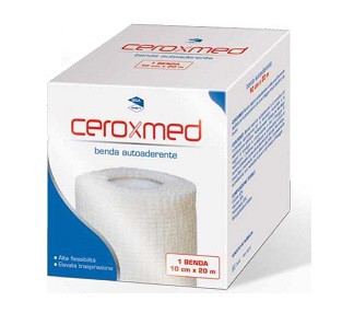 BENDA ELASTICA AUTOADERENTE CEROXMED 2000 X 10 CM 1 PEZZO - farmacia187.it