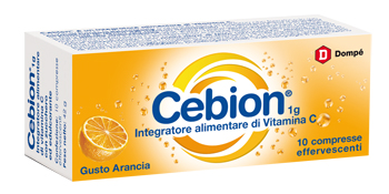CEBION EFFERVESCENTI VITAMINA C ARANCIA 10 COMPRESSE - farmacia187.it
