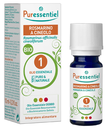 PURESSENTIEL ROSMARINO CINEOLO OLIO ESSENZIALE BIO 10 ML - farmacia187.it