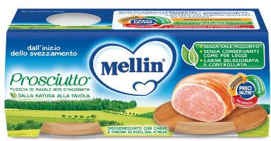 MELLIN OMOGENEIZZATO PROSCIUTTO 2 X 120 G - farmacia187.it