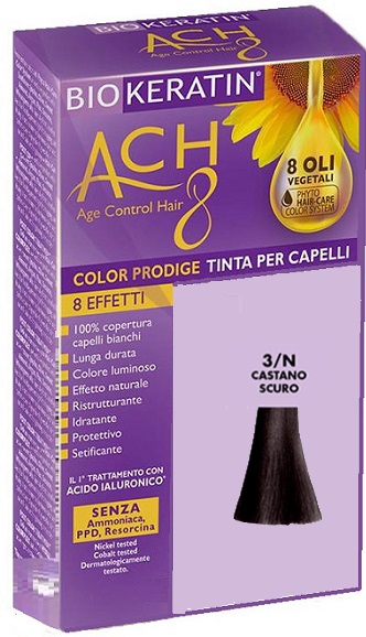BIOKERATIN ACH8 COLOR PRODIGE 3/N CASTANO SCURO - farmacia187.it