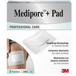 MEDICAZIONE MEDIPORE+PAD 10X15CM 5PEZZI - farmacia187.it